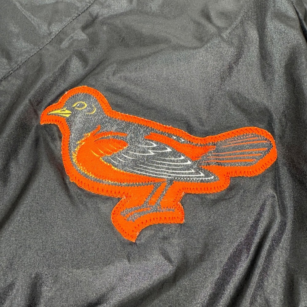 Vintage Russell Athletic Baltimore Orioles BP Pullover Jacket XXL Black Batting - Picture 2 of 14